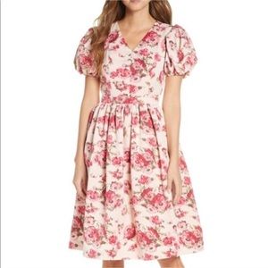 Rachel Parcell Pink Smoke floral dress